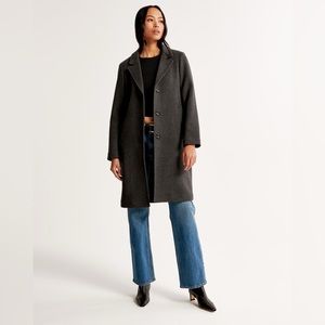 Abercrombie Wool Dad Coat worn Twice